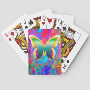 Psychedelische Vlinders Pokerkaarten