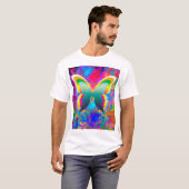 Psychedelische Vlinders T-shirt (Voorkant volledig)
