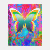 Psychedelische Vlinders Vliesdeken Fleece Deken (Voorkant)