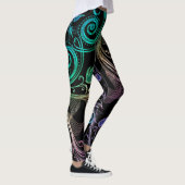 Psychedelische vloeibare Leggings (Rechts)