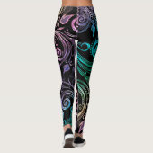 Psychedelische vloeibare Leggings (Achterkant)