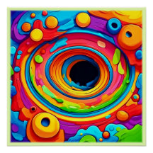 Psychedelische Vortex Kleurrijk Abstract