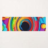 Psychedelische Vortex Kleurrijk Abstract Yogamat (Achterkant (horizontaal))