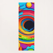 Psychedelische Vortex Kleurrijk Abstract Yogamat (Achterkant)
