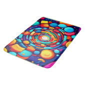 Psychedelische vortex van kleur badmat (Gekanteld)
