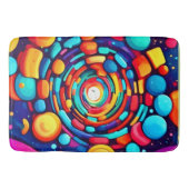 Psychedelische vortex van kleur badmat (Voorkant)