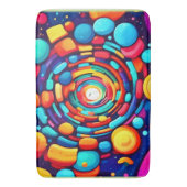 Psychedelische vortex van kleur badmat (Voorkant Verticaal)