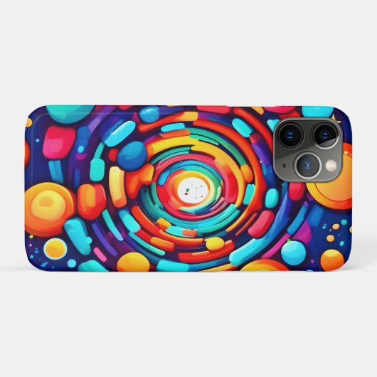 Psychedelische vortex van kleur Case-Mate iPhone case (Achterkant (horizontaal))