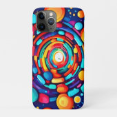 Psychedelische vortex van kleur Case-Mate iPhone case (Achterkant)