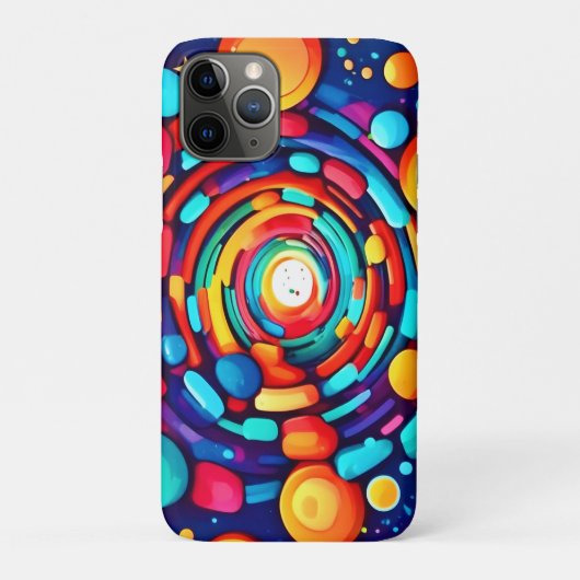 Psychedelische vortex van kleur Case-Mate iPhone case (Achterkant)