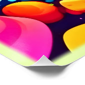 Psychedelische vortex van kleur perfect poster (Hoek)