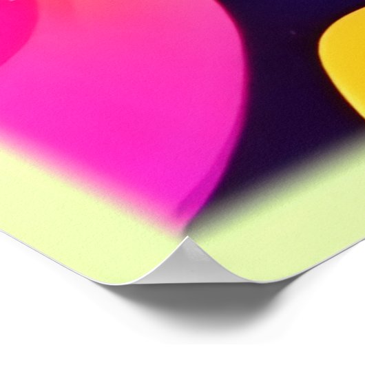 Psychedelische vortex van kleur poster (Hoek)