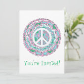 Psychedelische Vrede Kaart (Staand voorkant)