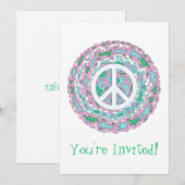 Psychedelische Vrede Kaart (Voorkant / Achterkant)