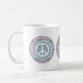 Psychedelische Vrede Koffiemok (Links)