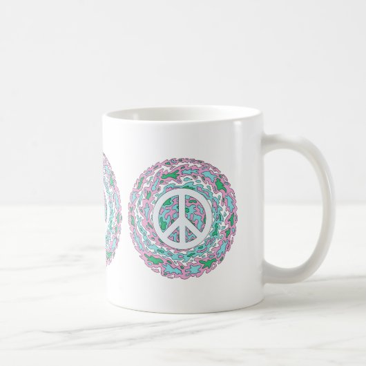 Psychedelische Vrede Koffiemok (Rechts)