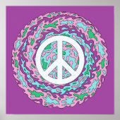 Psychedelische Vrede Poster (Voorkant)