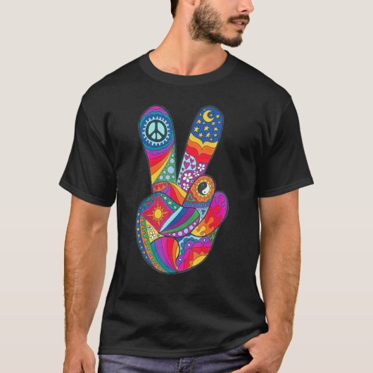 Psychedelische Vrede Uit T-shirt (Voorkant)