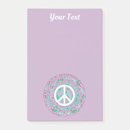 Psychedelische Vredes Post-it Notities Post-it® Notes (Voorkant)