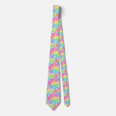 Psychedelische Vredesteken Custom Necktie Tie Stropdas (Voorkant)