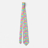 Psychedelische Vredesteken Custom Necktie Tie Stropdas (Achterkant)