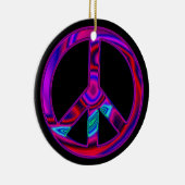 Psychedelische Vredesteken Ornament (Rechts)