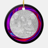 Psychedelische Vredesteken Ornament (Achterkant)