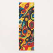 Psychedelische warme kleuren yogamat (Voorkant)