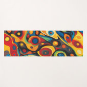 Psychedelische warme kleuren yogamat (Voorkant (horizontaal))