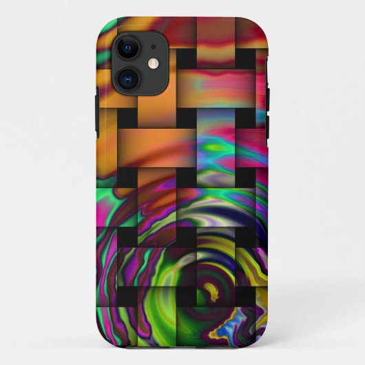 Psychedelische Weave iPhone 5 Hoesje (Achterkant)