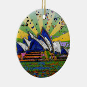 Psychedelische Wereld: De Horizon van Sydney Keramisch Ornament (Rechts)