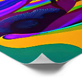 Psychedelische wereld poster (Hoek)