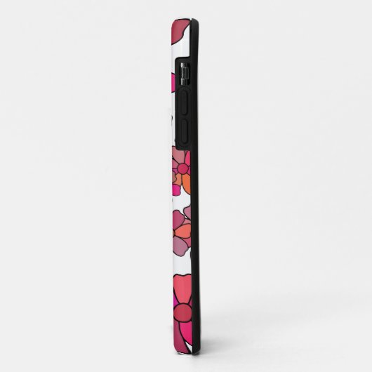 Psychedelische wervelbloemen bloemenretro groovy Case-Mate iPhone case (Achterkant/links)