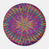 Psychedelische wervelende ster..... magneet (Voorkant)