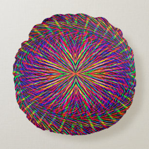 Psychedelische wervelende ster..... rond kussen