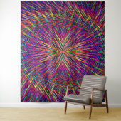 Psychedelische wervelende ster..... wandkleed (In situ)