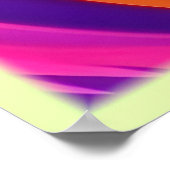 Psychedelische werveling van regenboogtinten poster (Hoek)