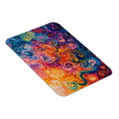Psychedelische wervelingen olieverfschilderij magneet (Rechterzijde)
