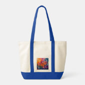 Psychedelische wervelingen olieverfschilderij tote bag (Achterkant)