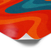 Psychedelische woestijn in de Zon Tourbillant Perfect Poster (Hoek)