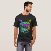 Psychedelische Wolf Wolven Hallucinaties Trance T-shirt (Voorkant volledig)