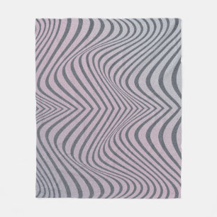 Psychedelische Zebra: korrelige strepen. Fleece Deken