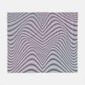 Psychedelische Zebra: korrelige strepen. Fleece Deken (Voorkant (Horizontaal))