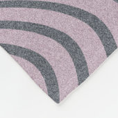 Psychedelische Zebra: korrelige strepen. Fleece Deken (Hoek)