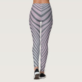Psychedelische Zebra: korrelige  strepen. Leggings (Achterkant)