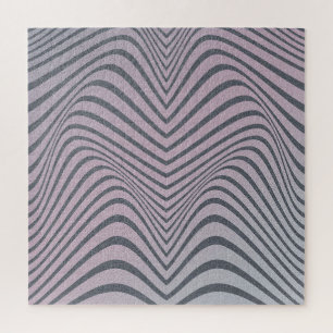 Psychedelische Zebra: korrelige strepen. Legpuzzel