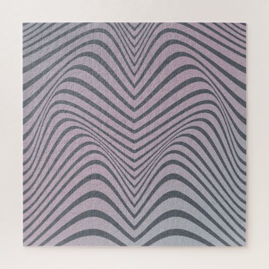 Psychedelische Zebra: korrelige strepen. Legpuzzel (Verticaal)