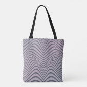 Psychedelische Zebra: korrelige strepen. Tote Bag (Achterkant)