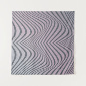 Psychedelische Zebra: korrelige strepen. Wandkleed (Voorkant (horizontaal))