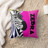 Psychedelische Zebra op kinderkamer Kussen (Deken)